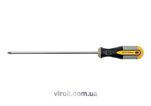 Викрутка хрестова VOREL : "Pozidriv" PZ0 х 75 мм. Cr-V [12/96/384]