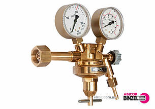 Редуктор ABICOR BINZEL газовий для зварювання CO2 Argon з пропускною здатністю 40 м3 год робочим тиском 3 МПа