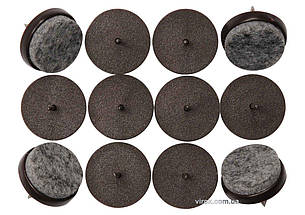 Прокладки пластикові фільцеві на цвях VOREL, 24мм, набір 12шт [16/288]