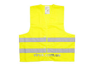 Жилет сигнальний VOREL жовтий, розм. XL [100]