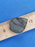 Лабрадор крапля камінь без оправи. Кабошон натуральний лабрадор 27*23,5*6 мм.. Індія., фото 7