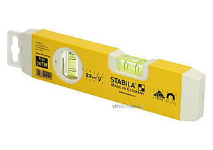 Рівень STABILA Type 70 ТМ : Torpedo, L= 22 см, 2 капсули, магнітний