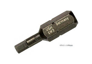 Насадка викруткова USH Industry: HEX SW 4 x 25 мм шестигренна, Уп. 10 шт.