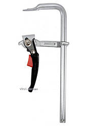 Струбцина з важільним затискачем, стальна, тип "F" YATO; l= 300 мм, h= 100 мм [2/12]