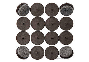 Прокладки пластикові фільцеві на цвях VOREL, 17мм, набір 16шт [16/288]