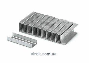 Скобі до степлера YATO: h= 14 мм, b = 11,2 мм, t = 0,7 мм, пак. 1000 шт. [40/160]