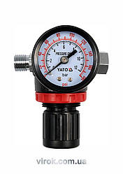 Клапан редукц. пневмат-й з манометром YATO, 1/4", P= 1.2 MPa  [25/50]