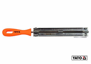 Направляюча з напильником для гостріння ланок ланцюгів YATO : Ø=4 мм, l=250 мм [4/100]