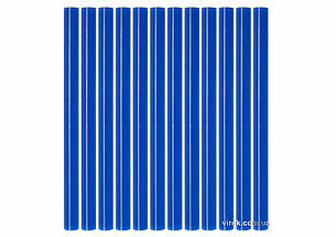 Стержні клейові YATO сині : Ø=7,2 мм, L=100 мм, уп. 12 шт. [50]