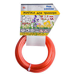 Жилка для тримера "ЗІРКА" TM VIROK : Ø = 1,8 мм, l = 15 м