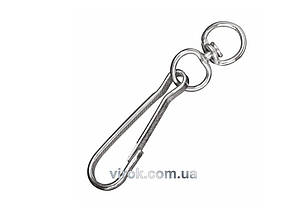 Карабін пружинний з вертлюгом гальванічний №100