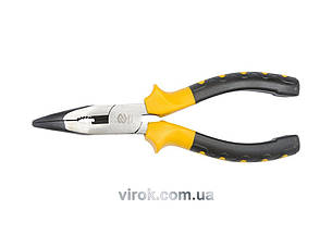 Щипці - тонкогубці VOREL гнуті, l= 180 мм  [6/60]