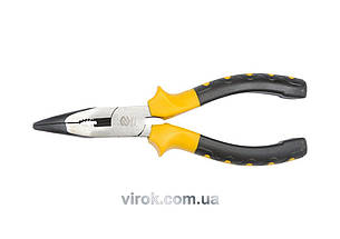 Щипці - тонкогубці VOREL гнуті, l= 160 мм  [6/120]