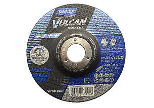 Диск шліфувальний по металу і нерж.сталі NORTON " VULCAN FAST CUT"; Ø= 125/22,2 мм, t= 6.4 мм