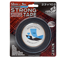 Стрічка автомобільна 2-стороння VIROK Strong Tape; 12 мм х 5 м [10]