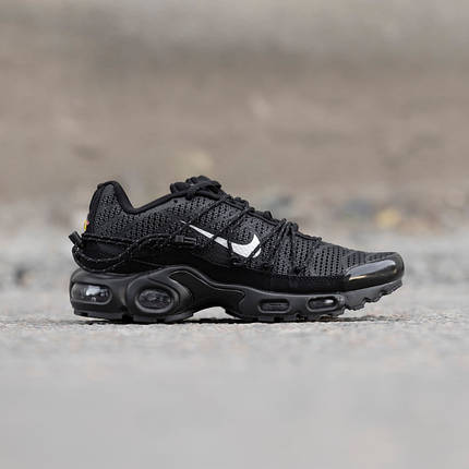 Чоловічі Кросівки Nike Air Max TN Plus Lace Toggle Black / Найк Аїр Макс ТН Плюс Лайс Тогл Рефлектив Чорні, фото 1