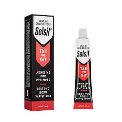 Клей Selsil для ПВХ труб однокомпонентний 125 г для надійного з'єднання трубопроводів