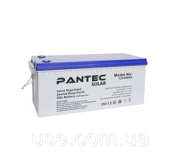 Акумулятор 200Ач Gel, гелевий, 12 В, вольт, V, 200 Ah, а*год, ач, 12-200, герметичний, АКБ, стаціонарний