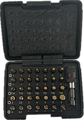 Набір насадок викруткових Isotin USH: 1/4", PH-PZ-Torx-HEX-SL + магнітний тримач, 36 елем.