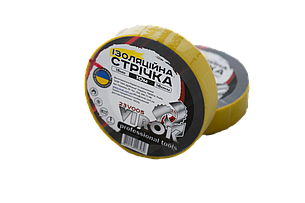 Стрічка ізоляційна VIROK : 15 мм х 10 м x 0,18 мм  ЖОВТА [15/240]