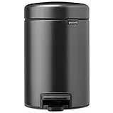 Бак для сміття з педаллю Brabantia NewIcon Pedal Bin 5 л, графітовий (233463), фото 2