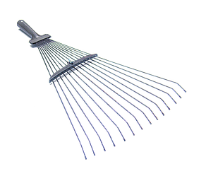 Граблі тип "віяло" дротяні розсувні VIROK БЕЗ ДЕРЖАКА (порошкове пофарбування)