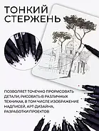 Набір двосторонніх маркерів на водній основі Color pencil AND 48 шт Набір маркерів-лінерів та маркерів-кистей, фото 8