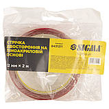 Стрічка двостороння на піноакриловій основі 12 мм×2м SIGMA (8431211), фото 3