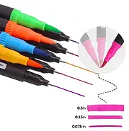 Набір двосторонніх маркерів на водній основі Color pencil AND 48 шт Набір маркерів-лінерів та маркерів-кистей, фото 10
