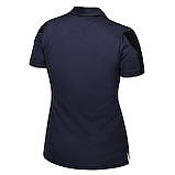 Тактичне поло WOMAN CoolPass Dark blue Velcro темно-синє WinTac, фото 3
