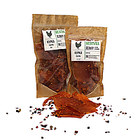 Джерки курка гостра крафт 50г, курячі снеки, м'ясні чіпси, закуски до пива