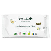 Органічні серветки Eco by Naty без запаху 56 шт