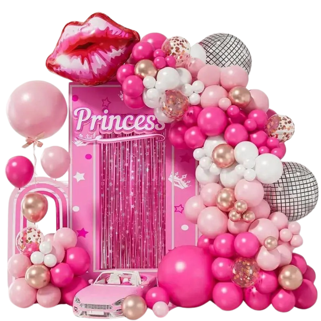 Набір повітряних куль «Princess» прикраса для торжества, рожеві