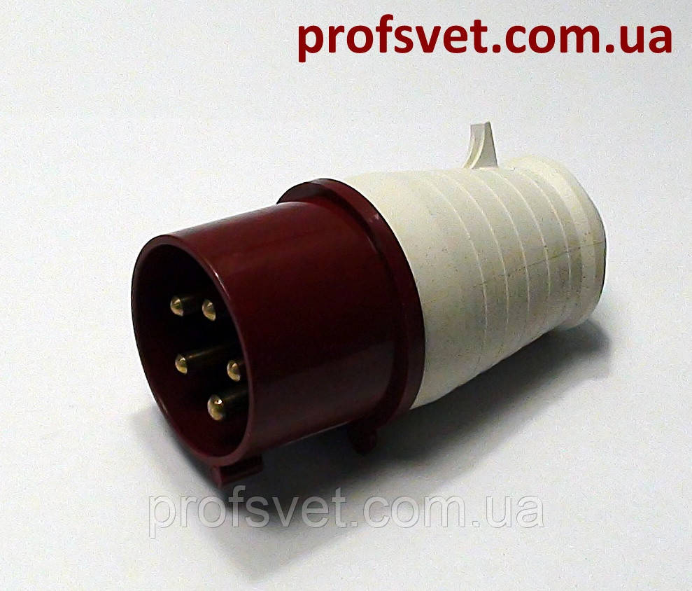 Виделка силова 32 ампера РС-025 380в 3Р+РЕ+N IP44: продаж, ціна в ...