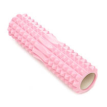 Масажний ролик Cornix EVA 45 x 14 см (валик, роллер) XR-0336 Light Pink, фото 5