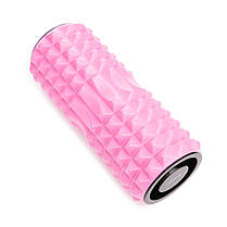 Масажний ролик Cornix EVA 33 x 14 см (валик, роллер) XR-0339 Pink, фото 4