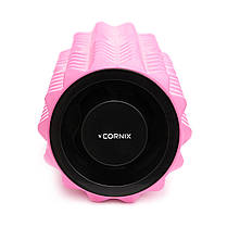 Масажний ролик Cornix EVA 33 x 14 см (валик, роллер) XR-0339 Pink, фото 6