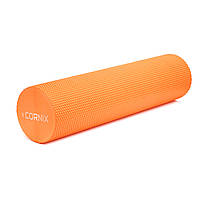 Масажний ролик Cornix EVA+ 60 x 15 см (валик, роллер) XR-0307 Orange, фото 3
