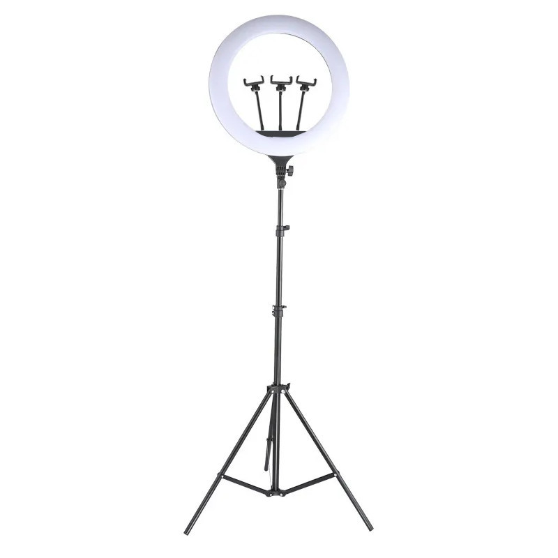Кільцева лампа 36 см для телефона зі штативом 210 см USB AC Prof XK-814B-T2, фото 1