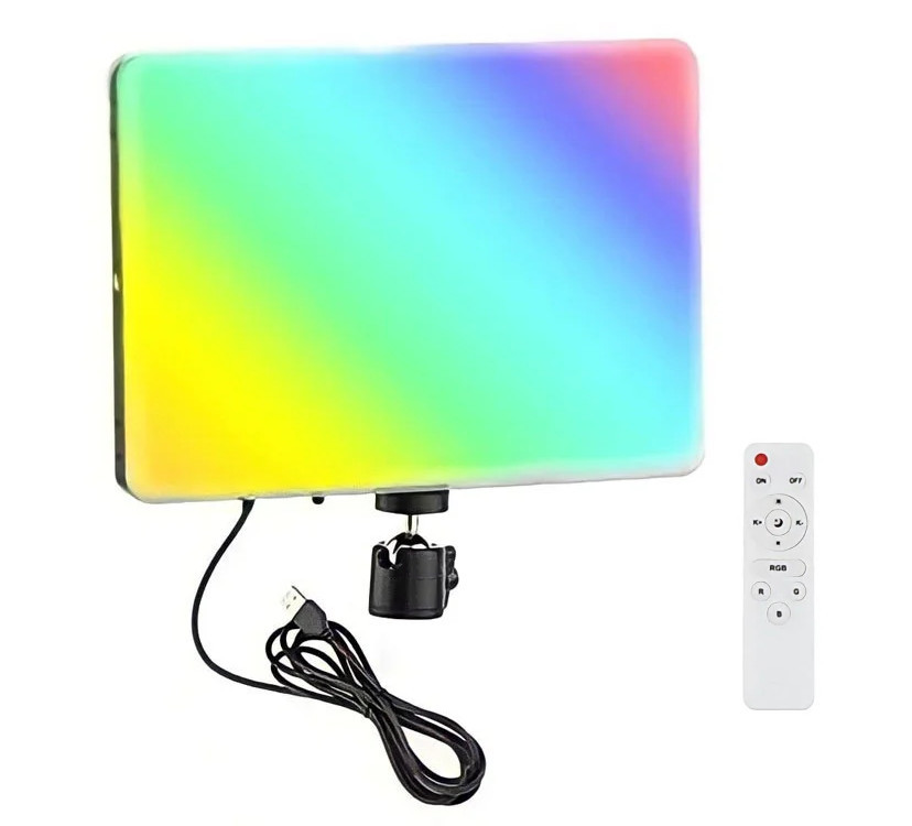 Панель світлодіодна кольорова RGB RA 95+3000-6500K AC Prof PM-26 RGB, фото 1