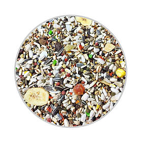 Корм для середніх і великих папуг, зернова суміш Deli Nature PARROTS SUPREME FRUIT з фруктами на вагу 250 г.