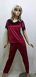 Костюм велюрові штани та футболка 298, фото 3