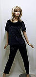 Костюм велюрові штани та футболка 298, фото 4