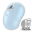 Вакуумний вібратор Satisfyer Cutie Ghost blue, фото 5