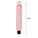 Вібратор BAILE The Realistic Cock Multispeed Vibrations, фото 6