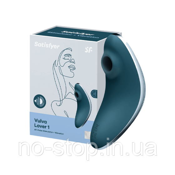 Вакуумний вібратор Vulva Lover 1 blue