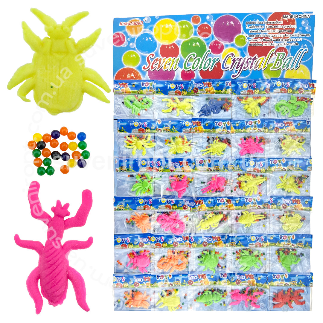 Іграшки розтушки у воді Комахи для дітей набір 30 шт., фото 1