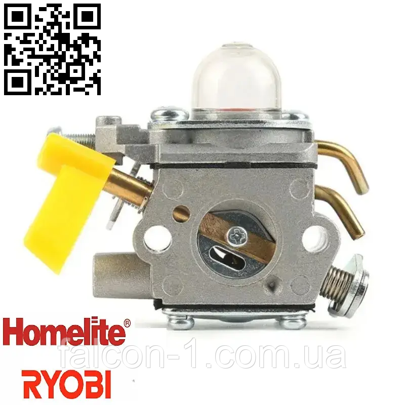 Карбюратор Ryobi RBL 26BP RLT26HT RBC30SBT RLT30HT Homelite Хомлайт 308054014 26cc для повітродуйки мотокос бензотример, фото 1
