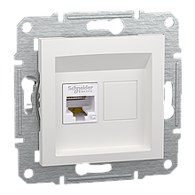 Розетка Schneider-Electric Asfora комп'ютерна RJ45 кат. 5е UTP біла без рамки EPH4370121