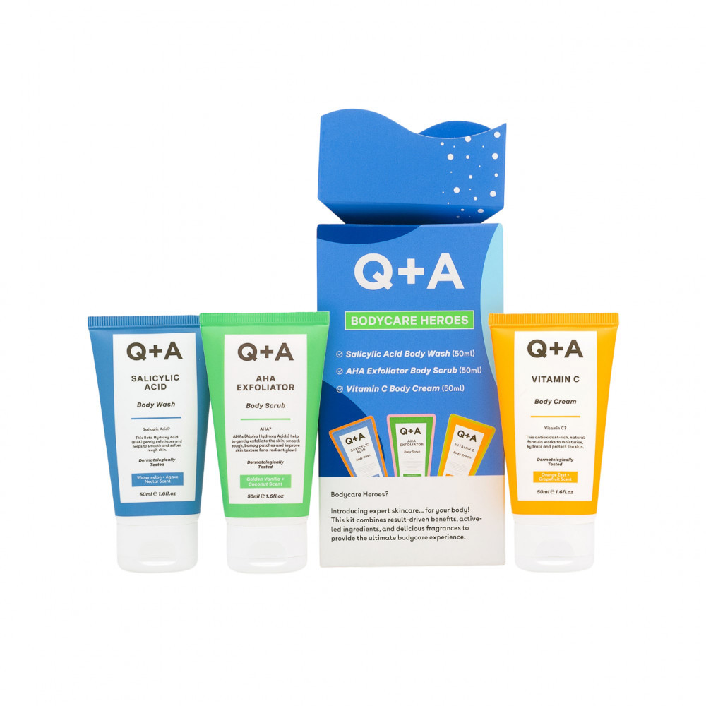 Подарунковий набір для тіла Q+A Bodycare Heroes Gift Set, фото 1